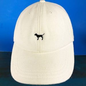 PINK Victoria's Secret  White Wool Blend Hat